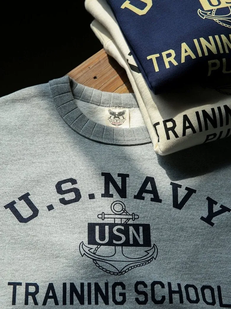 U.S. NAVY Training School Purdue – Retro Military Crewneck Sweatshirt