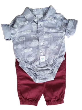 Vehicle Newborn Two-Piece Set