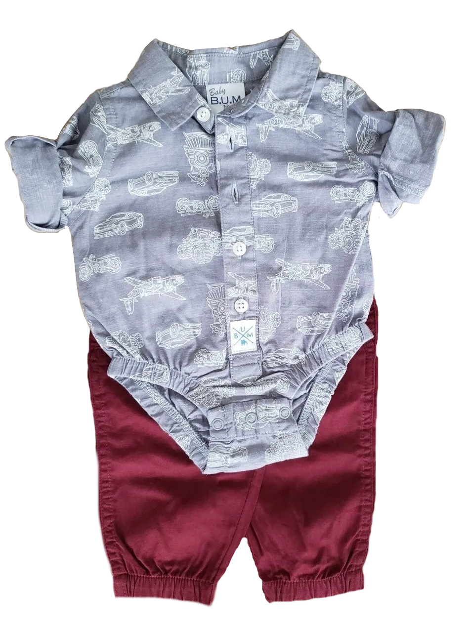 Vehicle Newborn Two-Piece Set