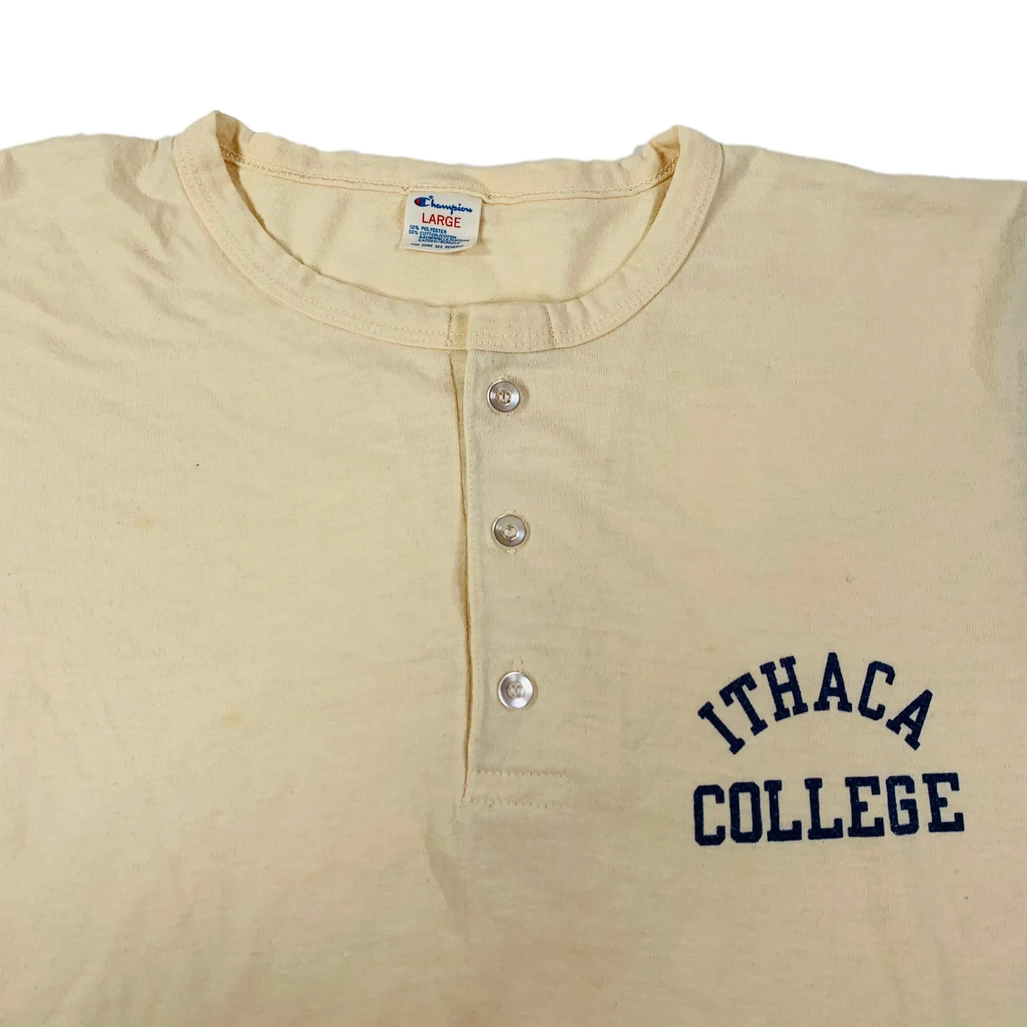 Vintage Champion "Ithaca College" 3/4 Henley Shirt