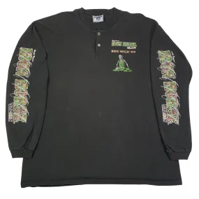 Vintage Iron Horse Saloon "Bike Week" Long Sleeve Henley