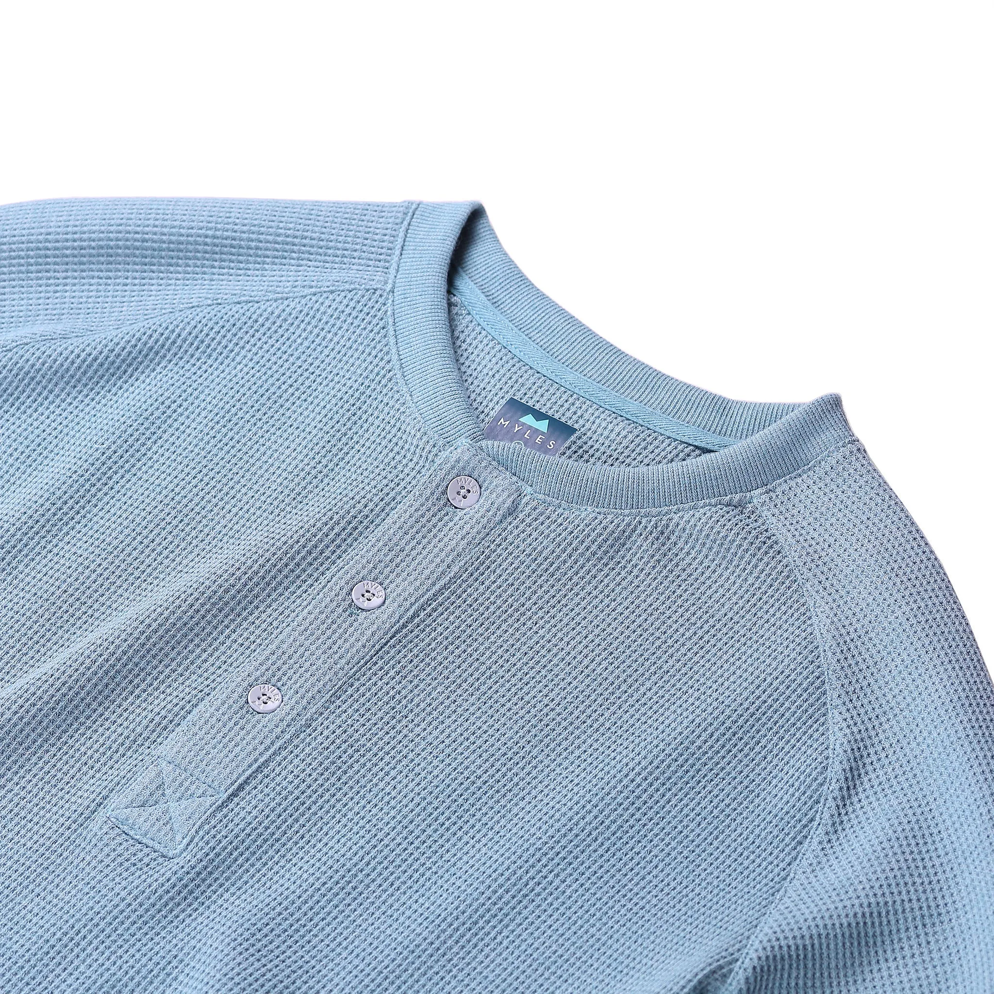 Weekend Thermal Henley in Glacier