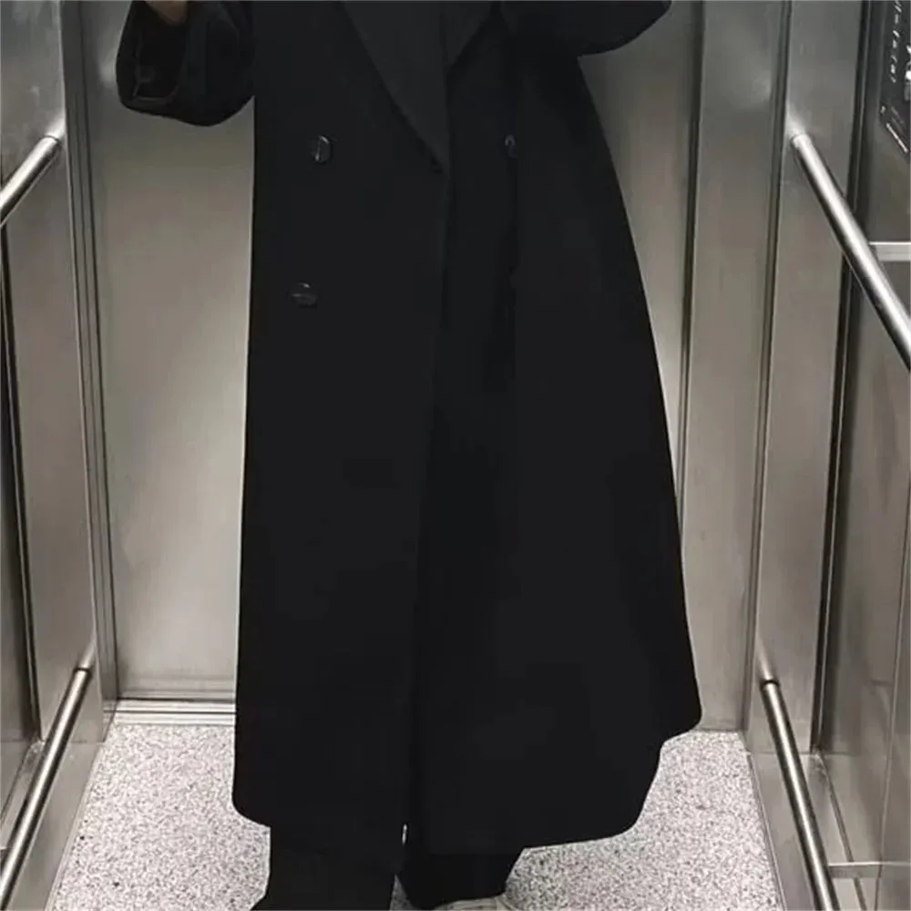 za - soft loose long coat