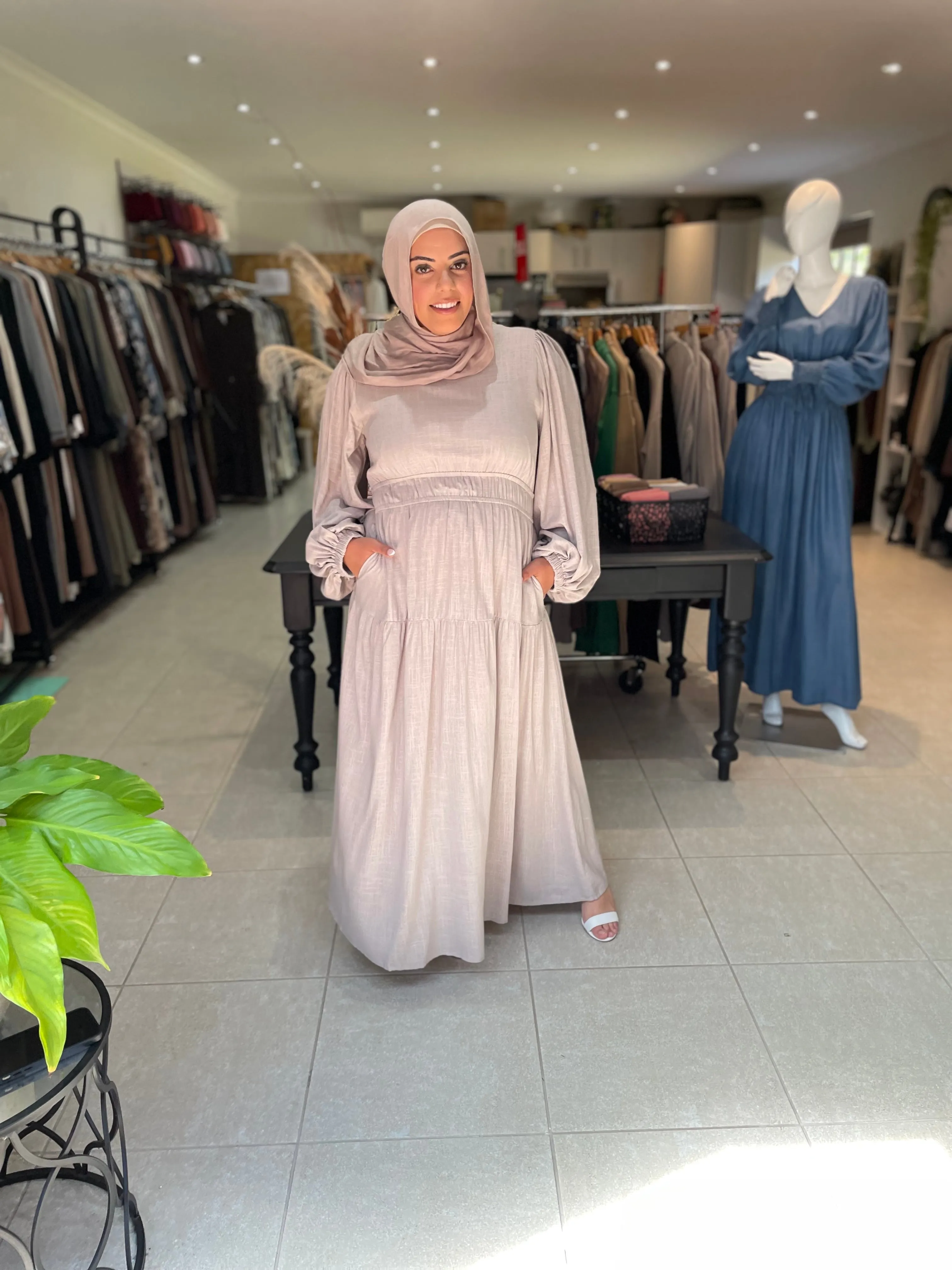 Zabina Linen Dress