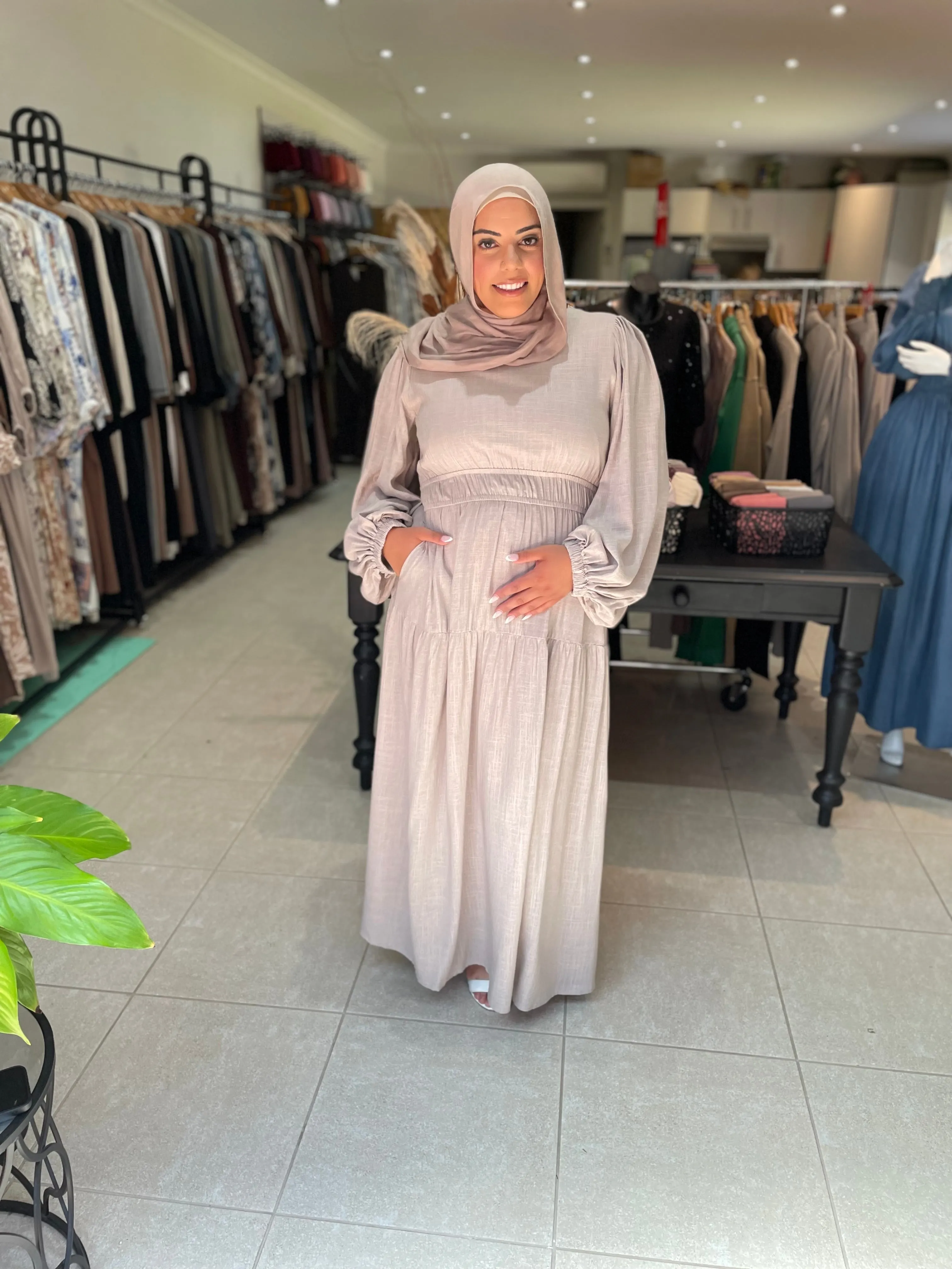 Zabina Linen Dress