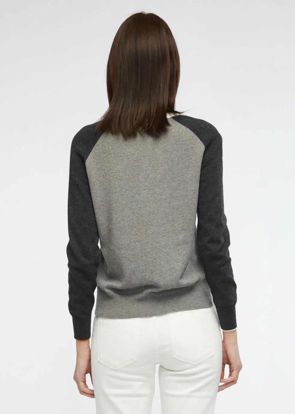 Zaket & Plover V-Neck Pullover ZP6130 - Cloud