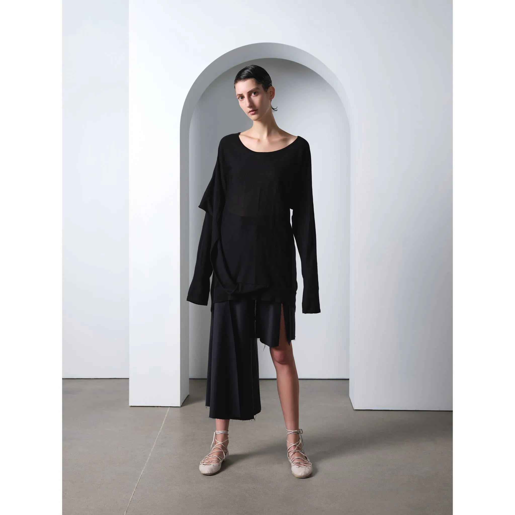 ZERO TOP KNIT (BLACK)